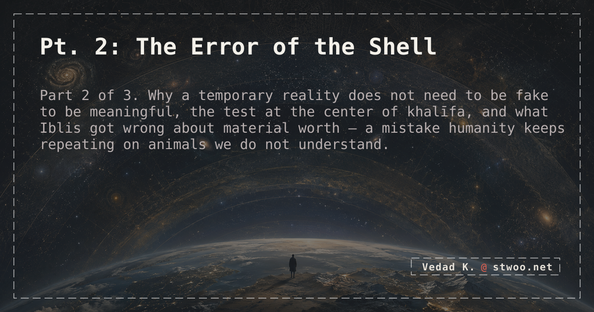 Pt. 2: The Error of the Shell